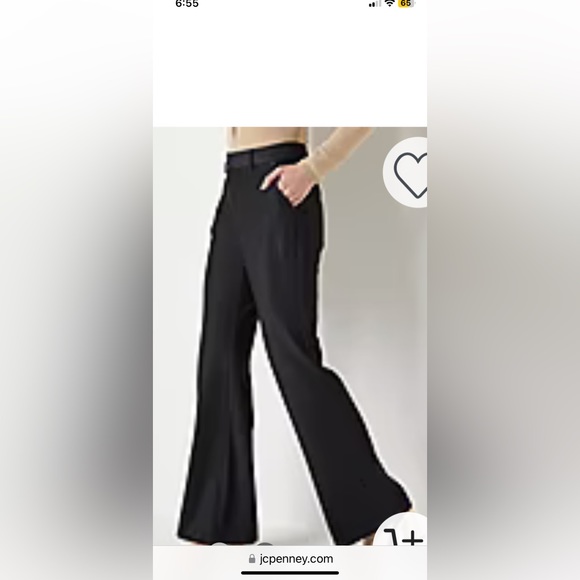Worthington Black Wide Leg Trousers - Picture 6 of 12